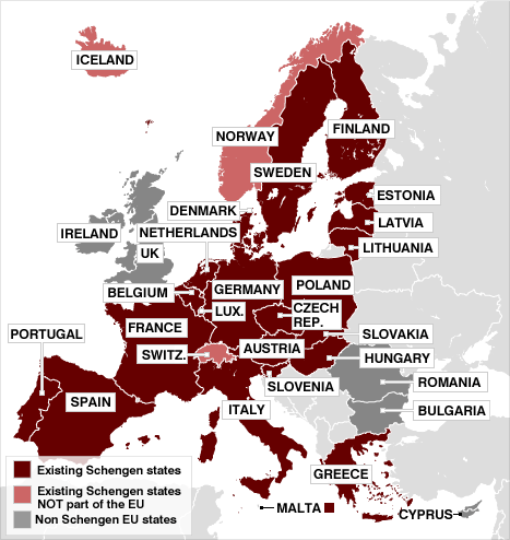 Schengen Vizesi Ülkeleri