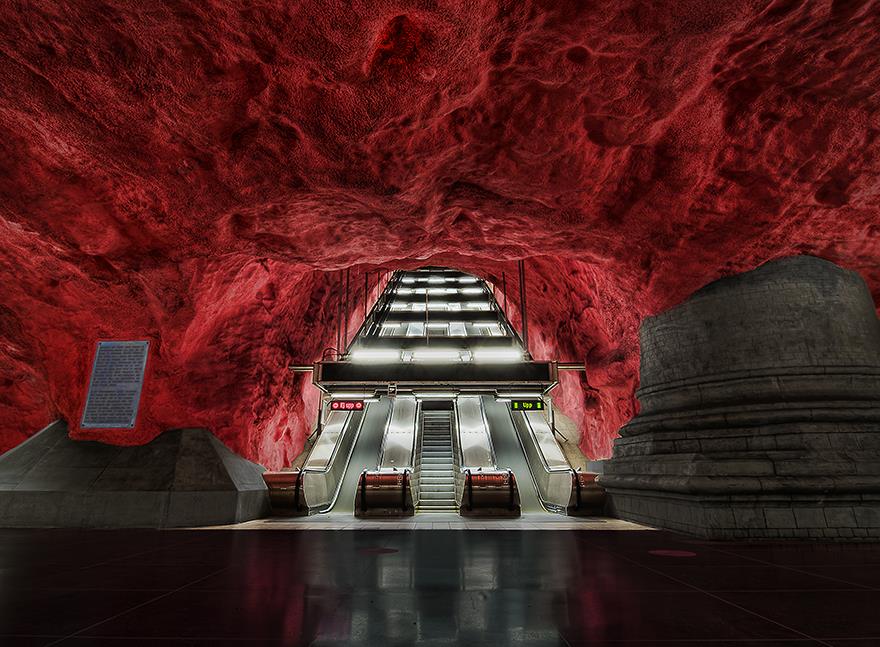 radhuset metro station stockholm sweden