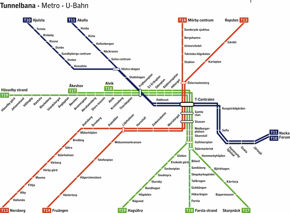 stockholm metro map